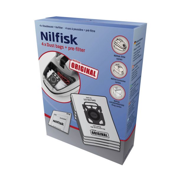 Nilfisk Dust Bags 4 PCS 107412688