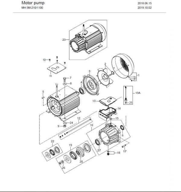 motor pump MH 4,5 MC5