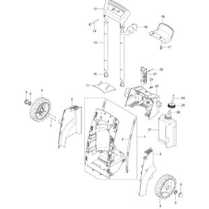 Nilfisk MC 2C 140-160 XT Parts old Frame