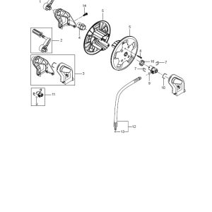 Nilfisk MC 2C 140-160 XT Reel Parts Old Frame