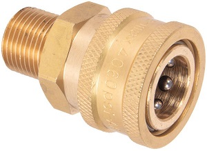 MIDI BRASS QUICK RELEASE COUPLING 3/8" MALE UGHP0507