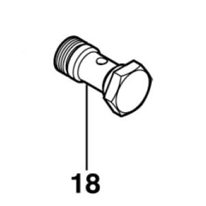 Nilfisk HOLLOW SCREW WATER INLET 107121503