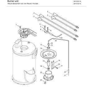 Nilfisk Truck Booster 7 Burner Unit Parts