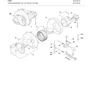 Nilfisk Truck Booster 7 Fan Parts